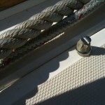 Stainless bolts with butyl tape as a sealer