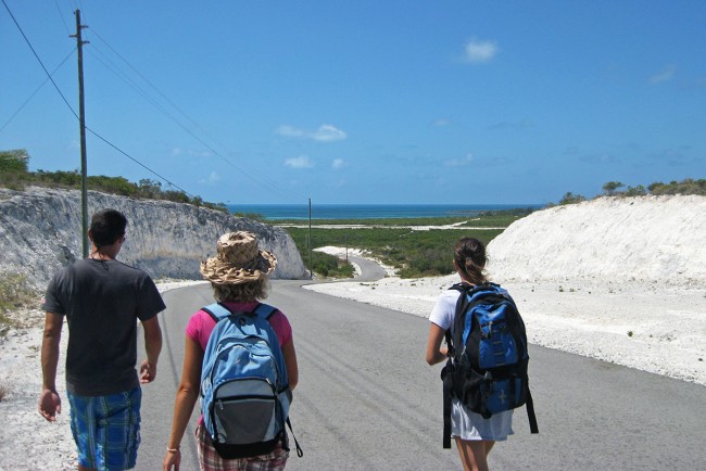 walking in Duncan Town