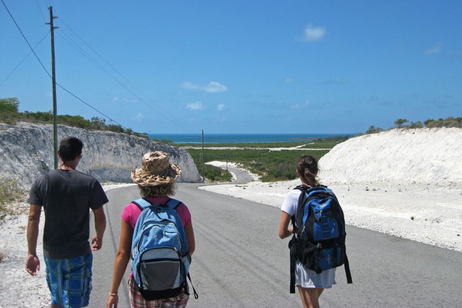 walking in Duncan Town