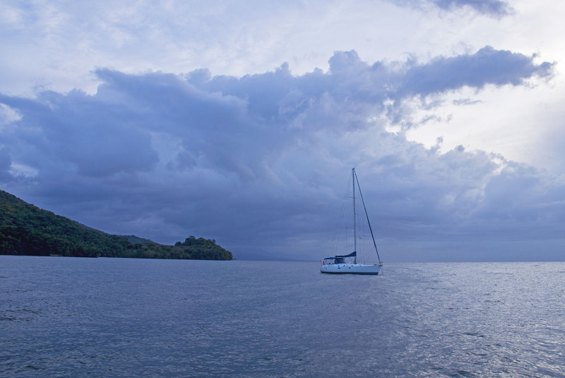 anchored at Denny's Beach