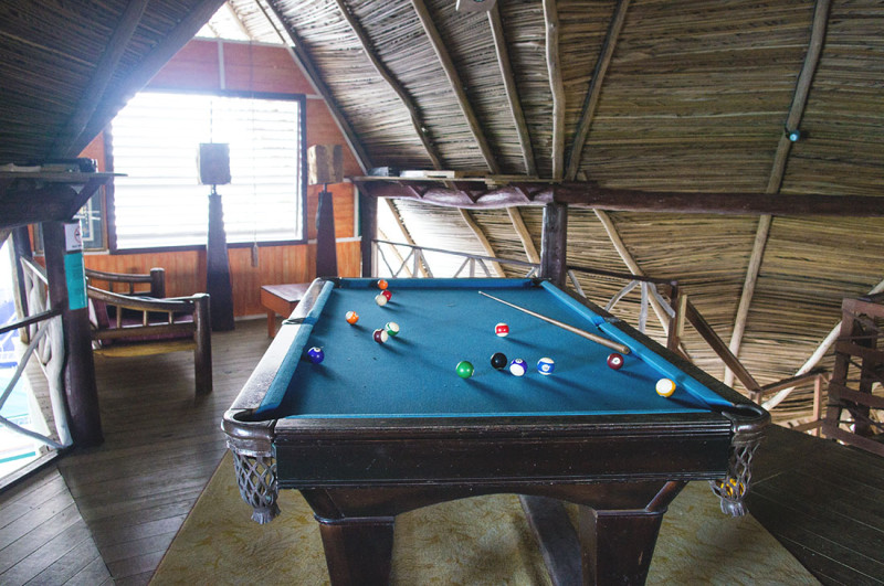 pool table in common area