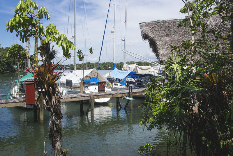view of the boats from the bathrooms