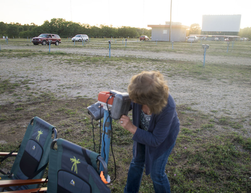 fixing drive-in speakers