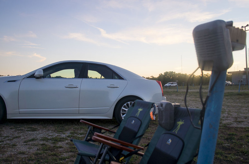 Cadillac at drive-in