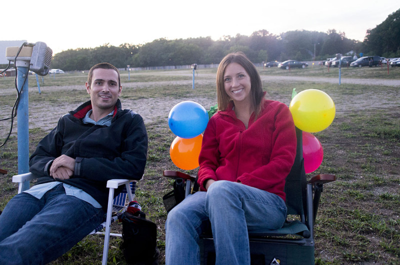 birthday at the drive-in