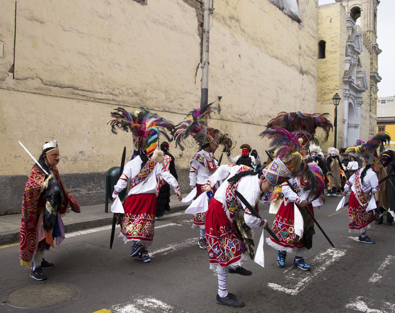 native dancers in Lima