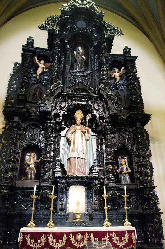 carving in Lima Cathedral