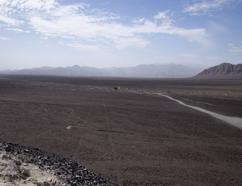 Nazca Lines running across Pan American Highway