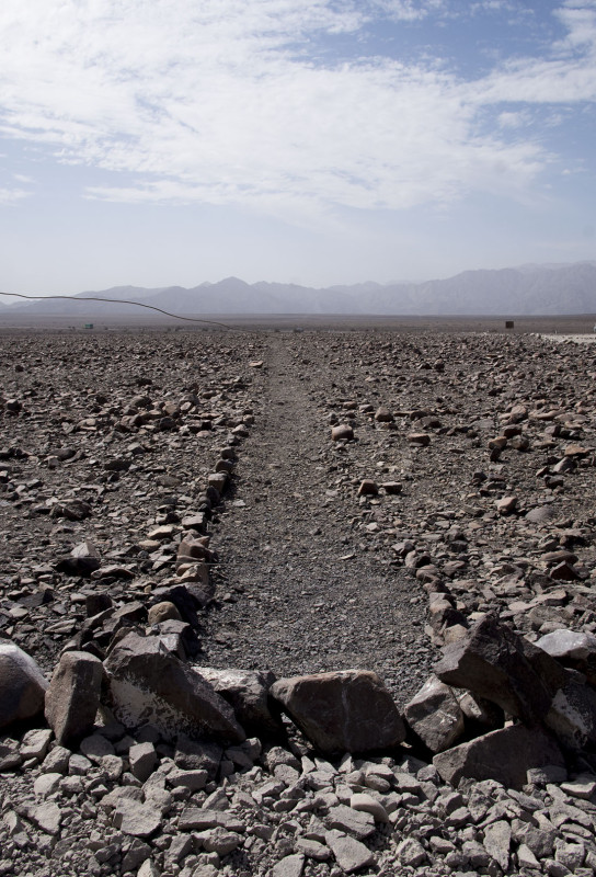 close-up of Nazca Line