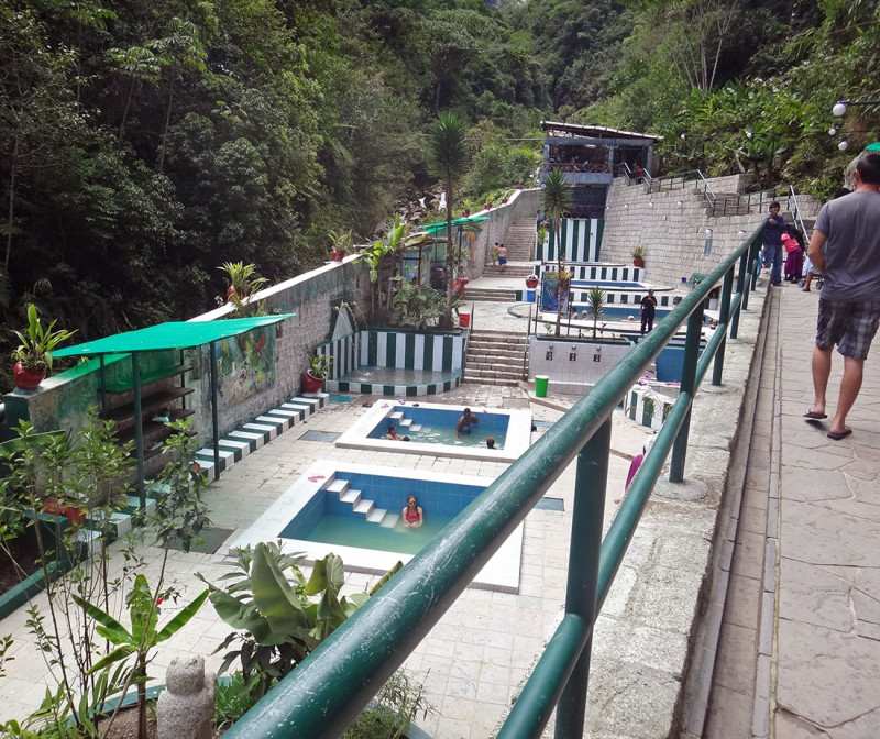 entrance to hot springs Aguas Calientes