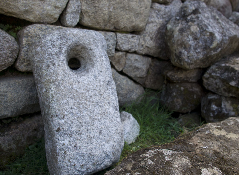 stone tablet Machu Picchu