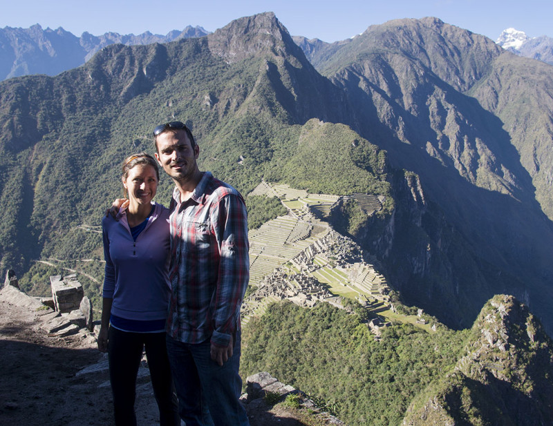 overlooking Machu Picchu from Huayna Picchu