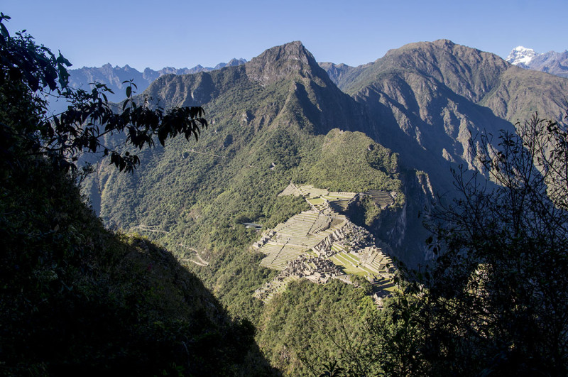 overlooking Machu PIcchu from Huayna Picchu