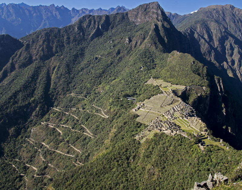 road up to Machu Picchu