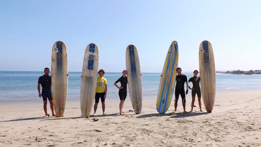 surfing in Mancora Peru