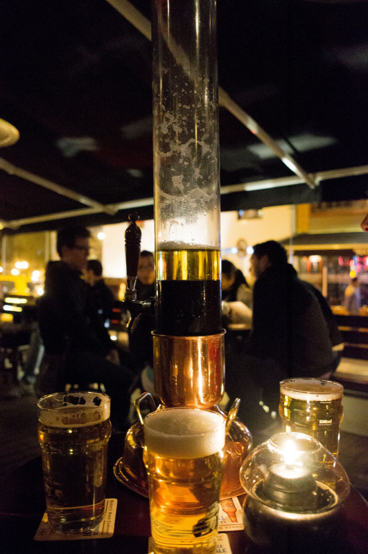 beer tower, Bogota Beer Company