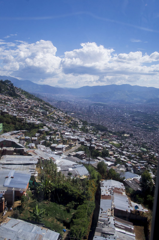 view from metro-cable Medellin