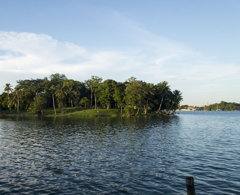 Bay in front of Tortugal, Rio Dulce Guatemala