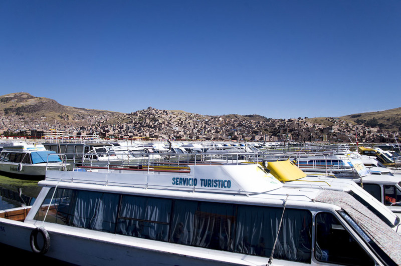 ferry in Puno Peru