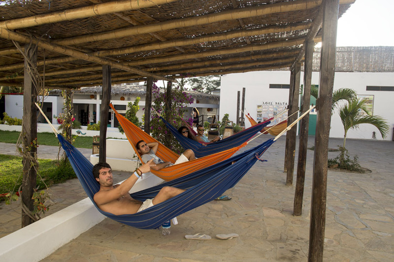 hammocks, Loki del Mar, Mancora Peru