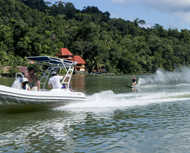 water skiing in the Rio