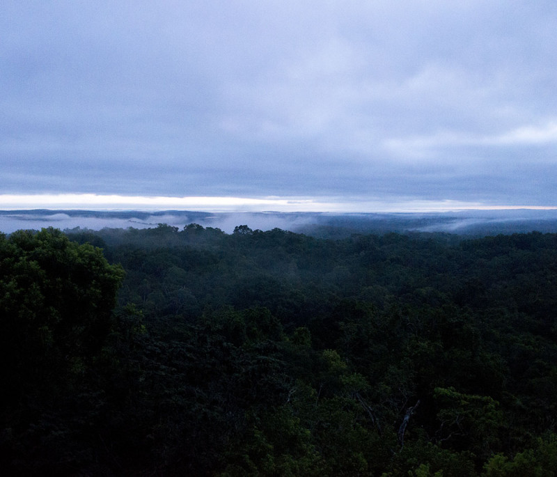 sunrise at Tikal