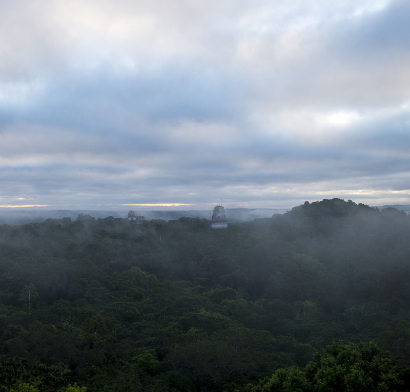 sunrise at Tikal