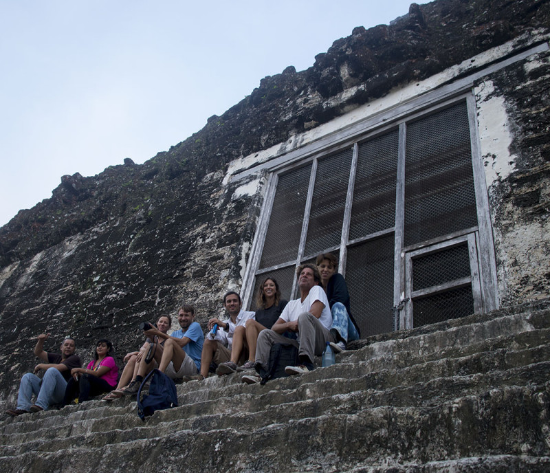 group shot at Tikal