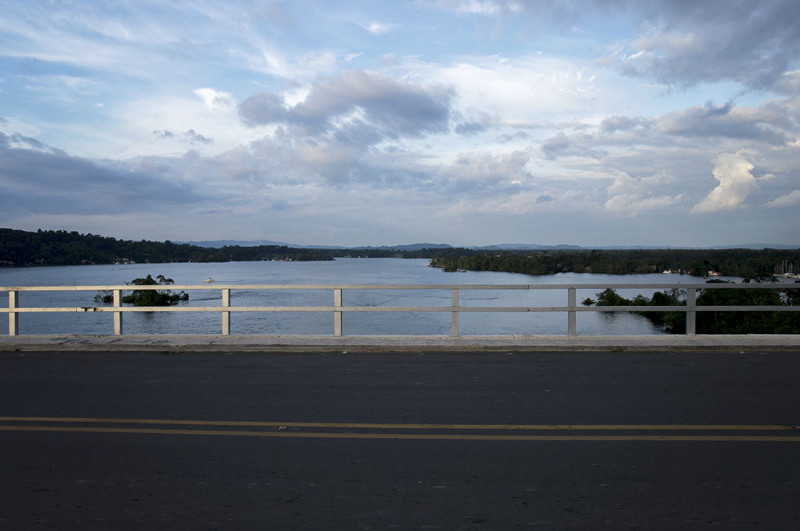 bridge in Rio Dulce