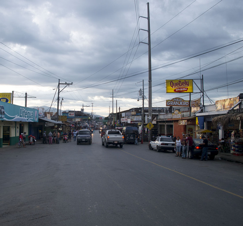 main street, Rio Dulce, Guatemala