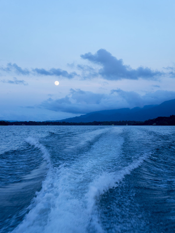 sunset on the Rio Dulce