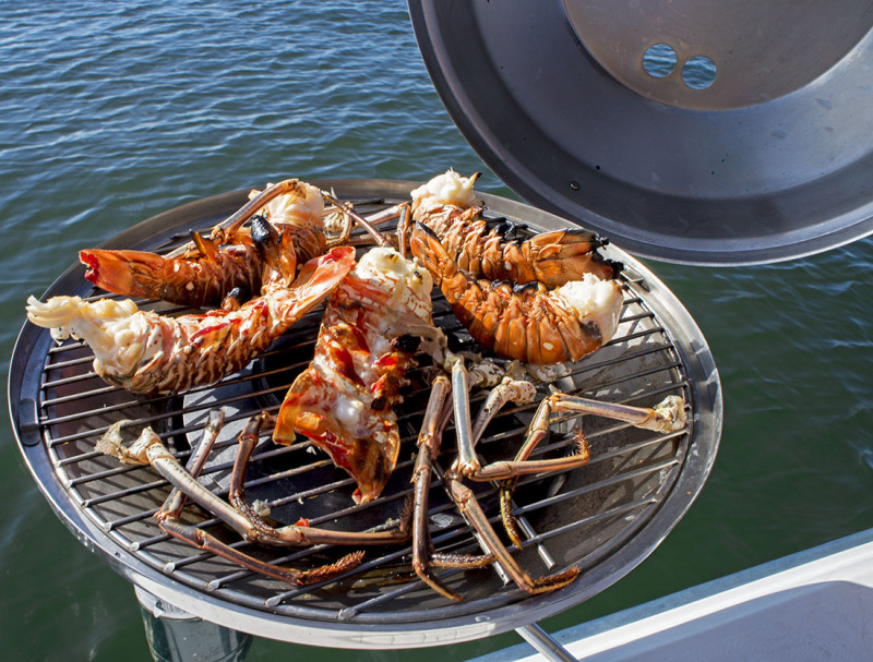 lobster on grill