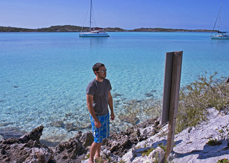 Matt in Alan's Cay Bahamas