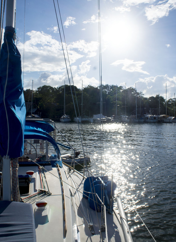 anchored in front of Tortugal