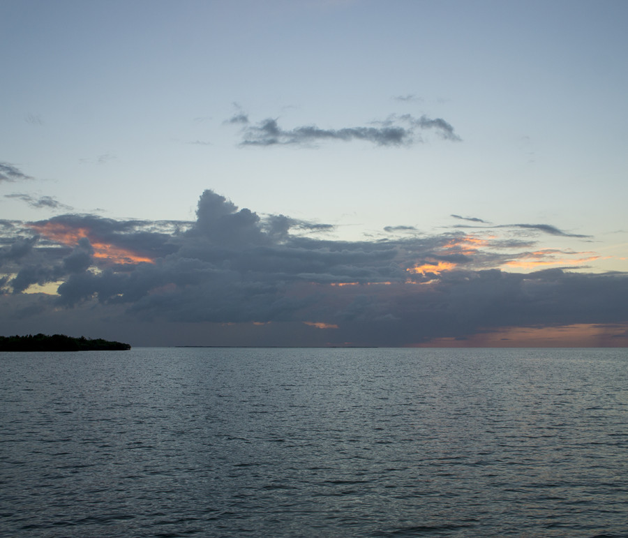 rain showers, Cay Caulker, Belize