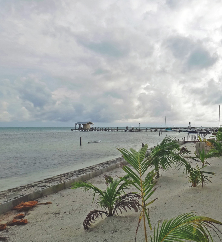 beach on Cay Caulker, Belize