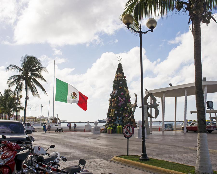 Christmas tree at Cozumel