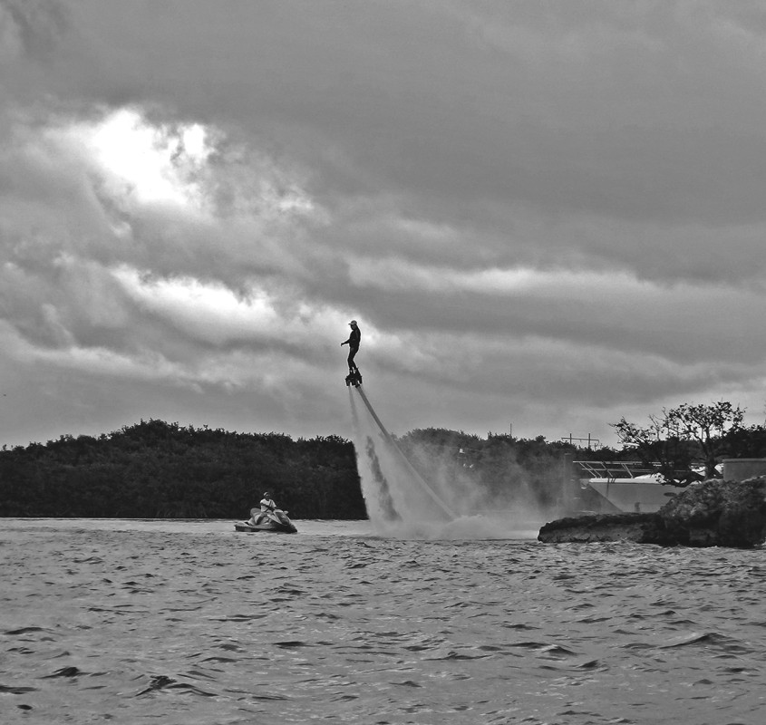 water jet pack, Isla Mujeres