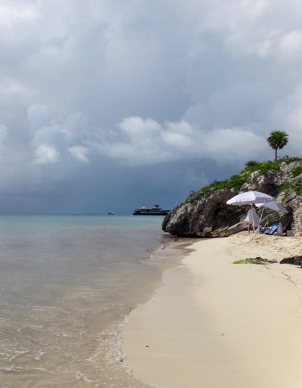 private beach in Isla Mujeres