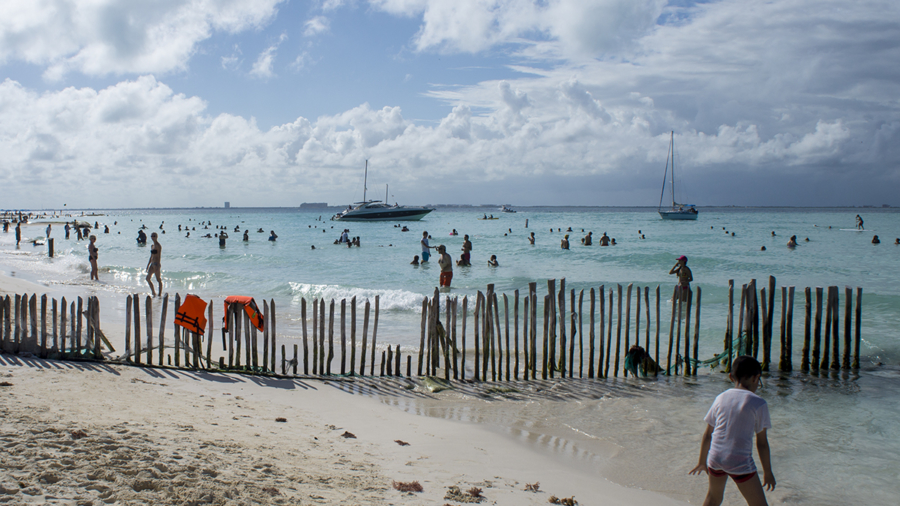 boy on beach, Isla Mujeres