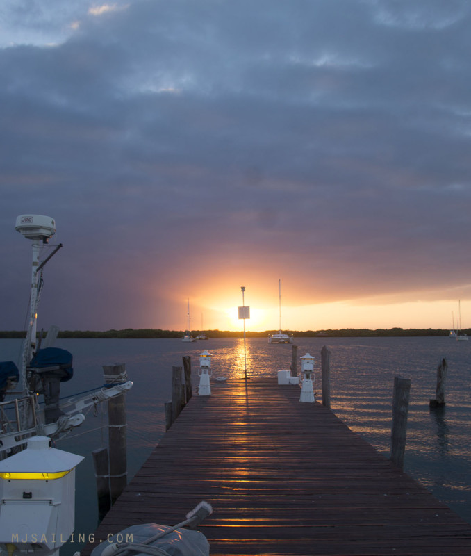 sunset at Marina Paraiso