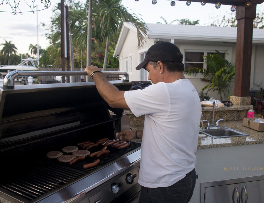 Chris on the grill