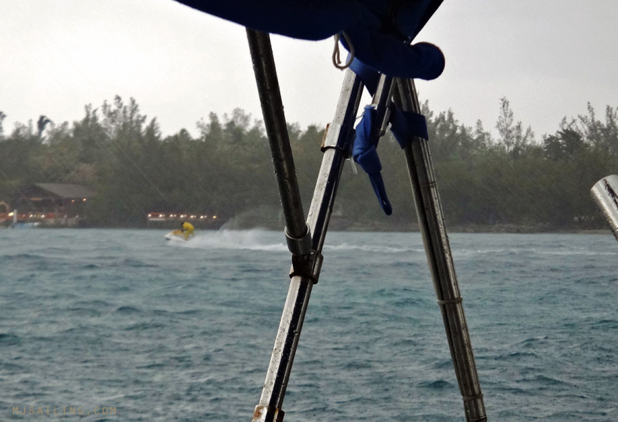 wave runner in the rain