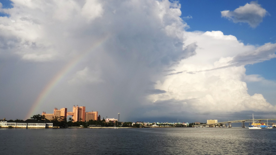 rainbow over Atlantis