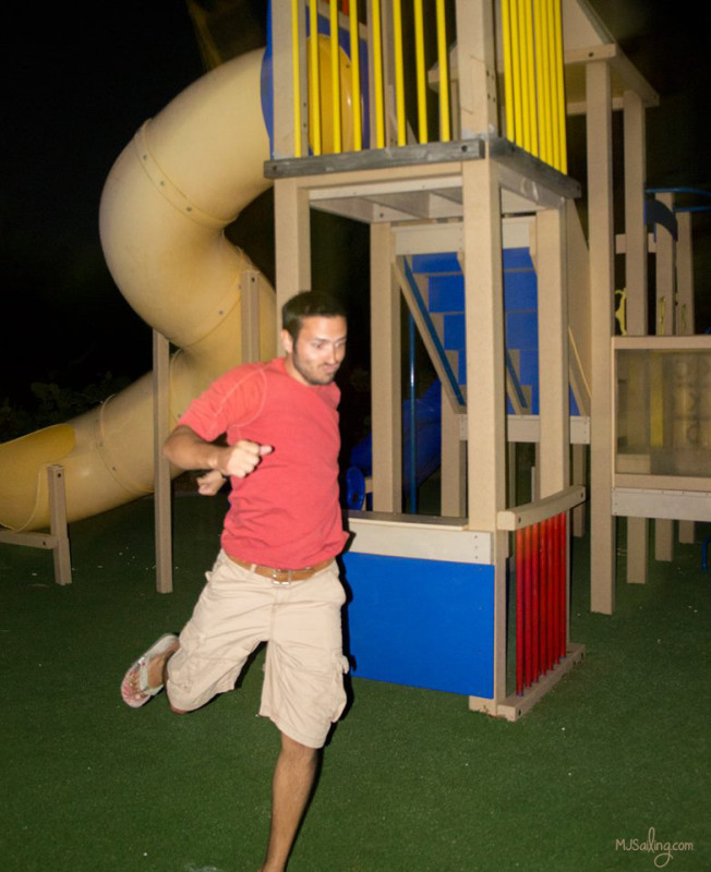 Matt on playground