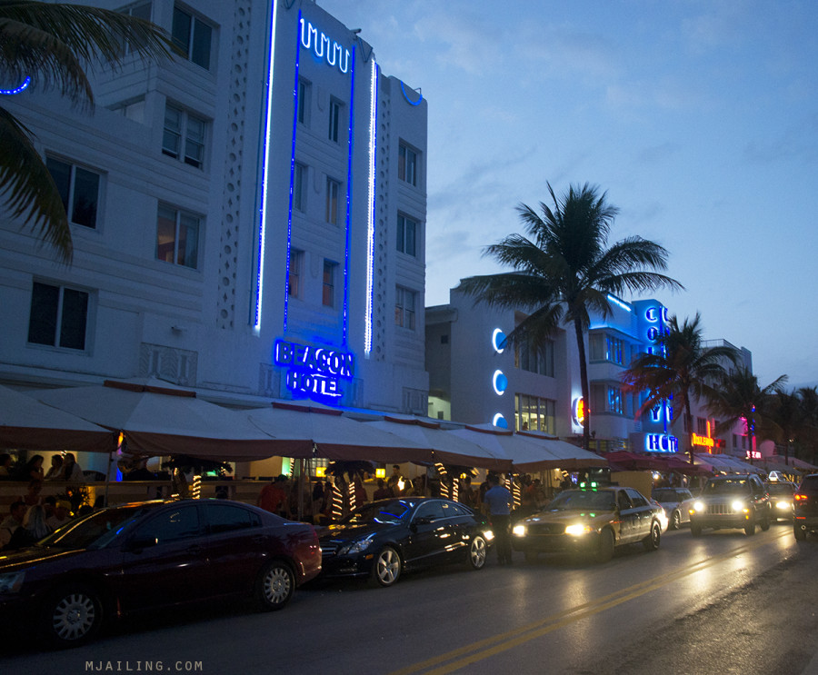 South Beach at night - Beacon Hotel