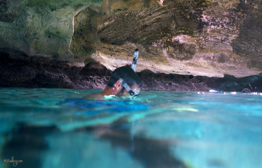 Matt inside Thunderball Grotto