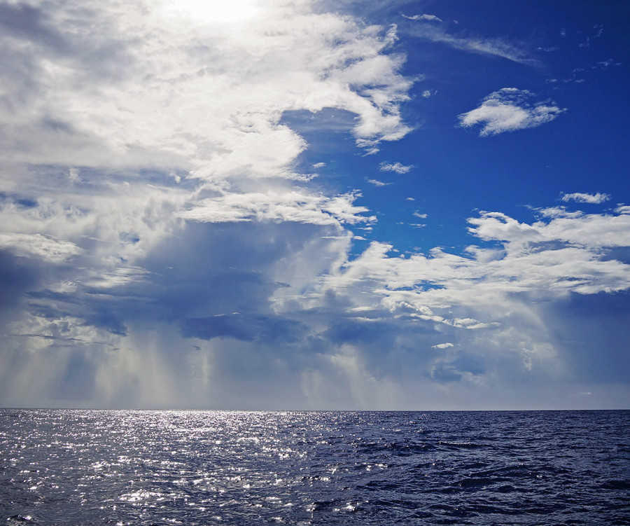 sun & clouds on Atlantic