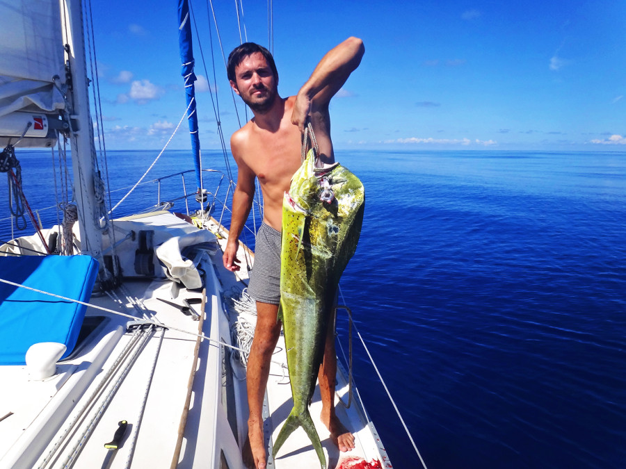 Matt with mahi