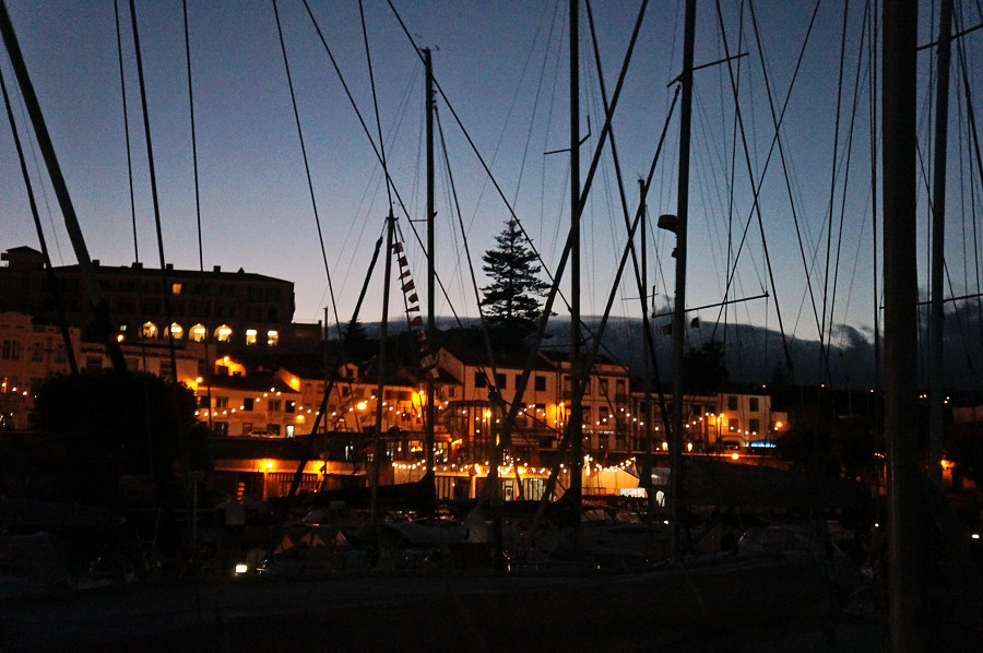 view of Horta from marina